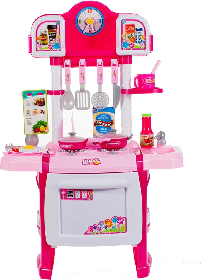 Malpla Cuisine de jeu pour enfants avec four, horloge et