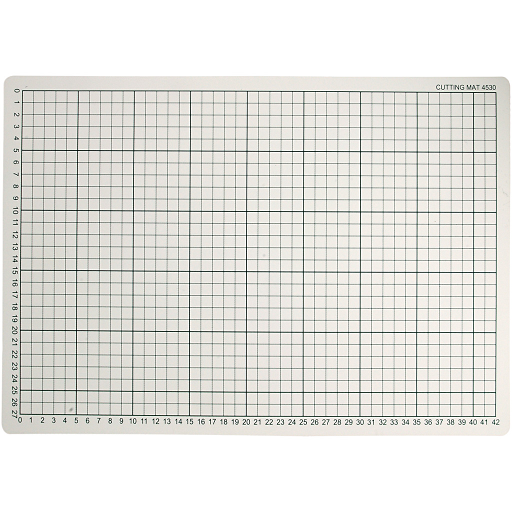 Creativ Company Schneidematte Gummi mit Gitterlinien 30x45 cm Basteln 11730