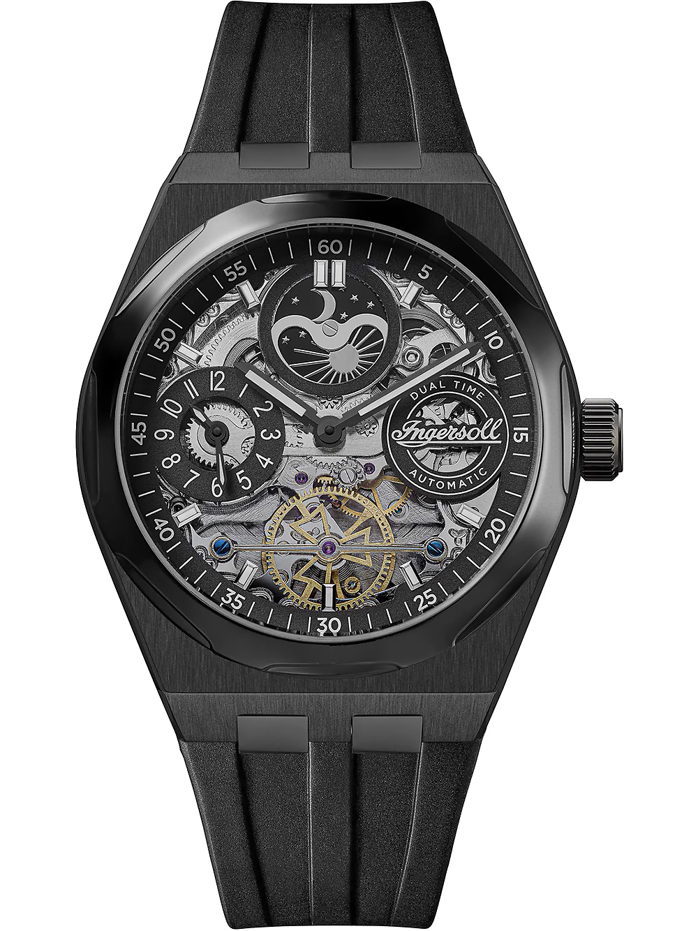 Ingersoll L'arco Automatico (44 Mm) Quadrante Scheletrato Blu / Bracciale In Acciaio I16003 - First Class Watches™ A
