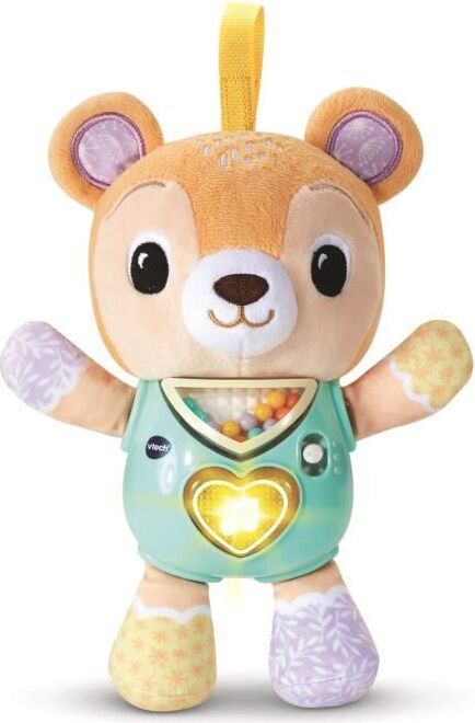VTech Lumi Chant'ourson Musikalisches Babyspielzeug, Leuchtendes Herz, Mechanische Geräusche, Weicher Stoff VT80568305