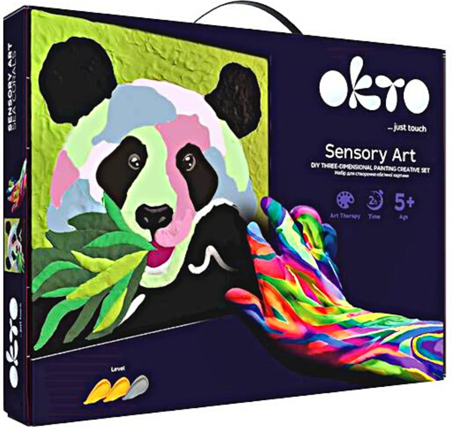 OKTO Dreidimensionales Kunstset "PANDA" Malen nach Zahlen 20000