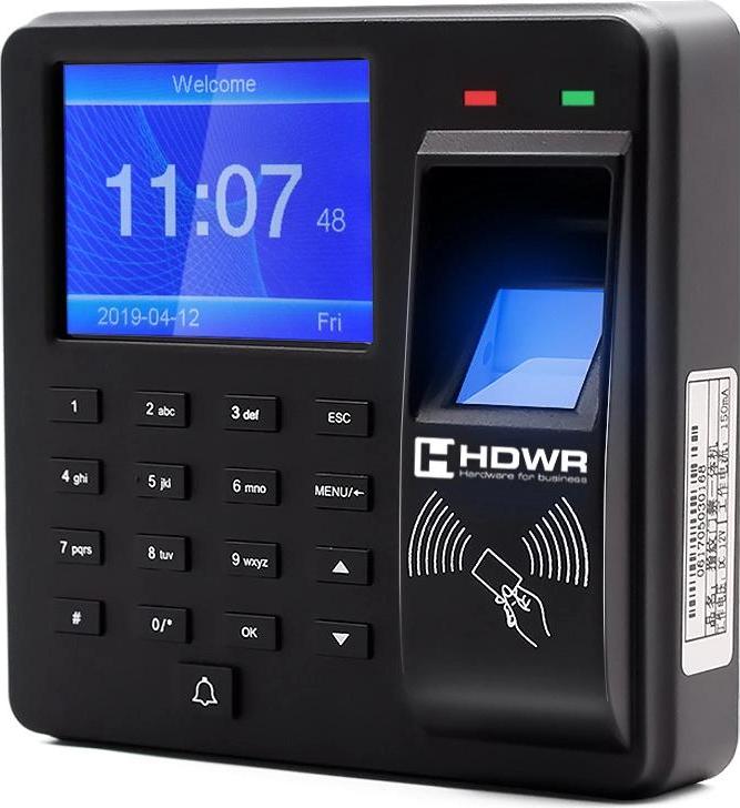 Zeiterfassung per Karte, RFID für Mitarbeiter, Zeiterfassungsmaschine HDWR CTR10