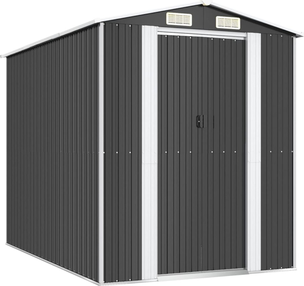 vidaXL Prístrešok na náradie Antracit 192x274x223 cm Pozinkovaná oceľ