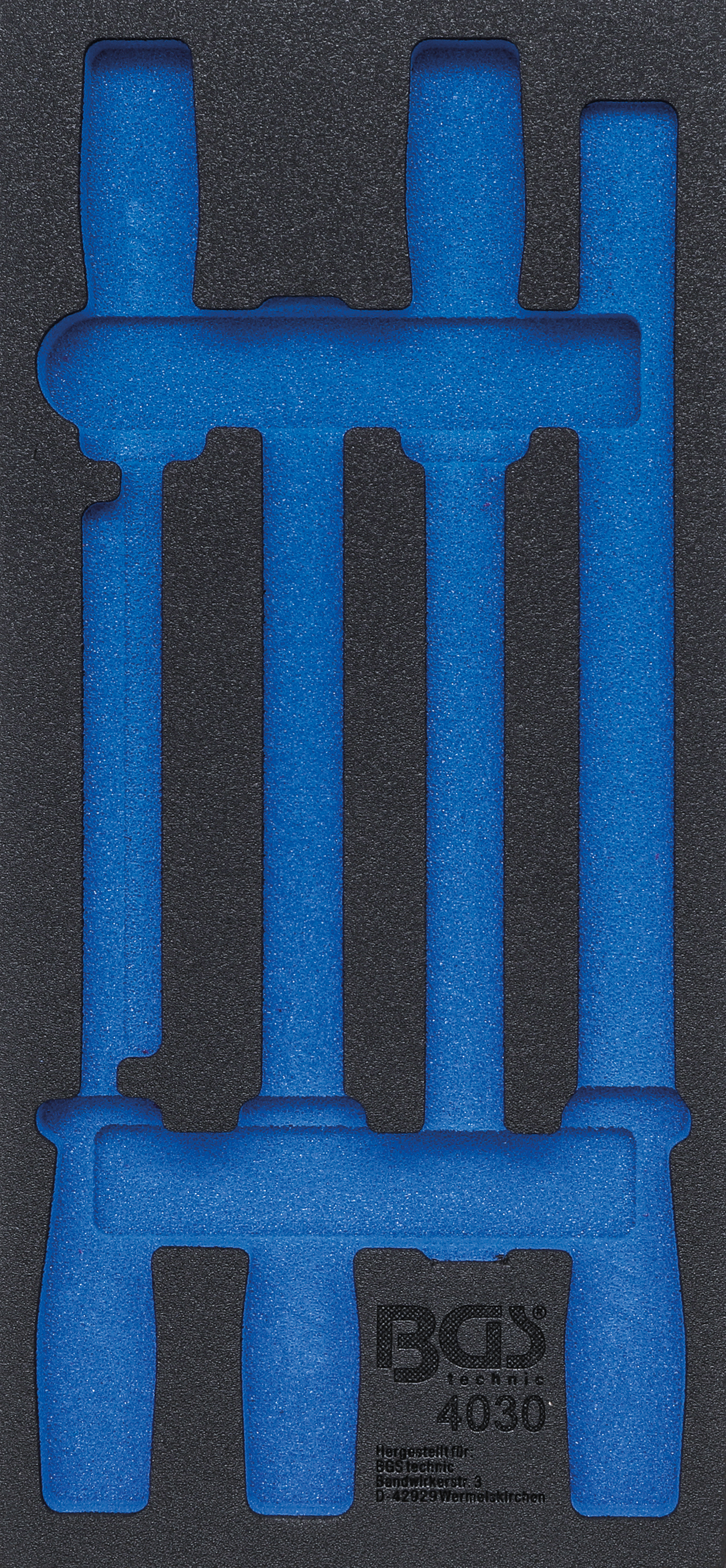 BGS technic BGS 4030-1 1/3 Werkstattwageneinlage für Feilensatz, leer