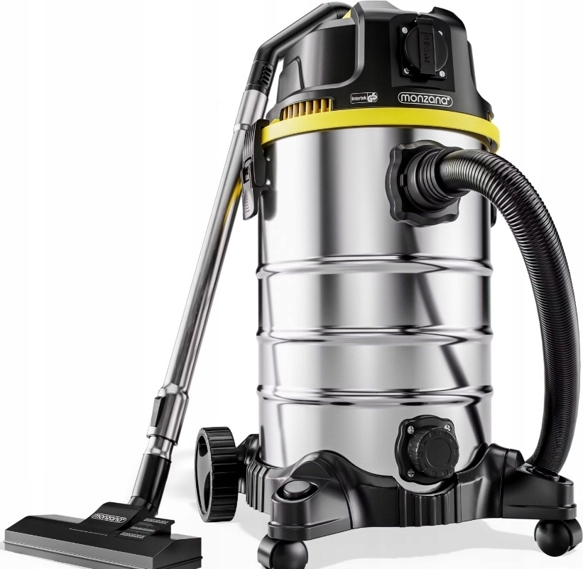 Priemyselný Vysávač 1800W 30L Suchý/Mokrý Filter Z Nehrdzavejúcej Ocele Ipx4