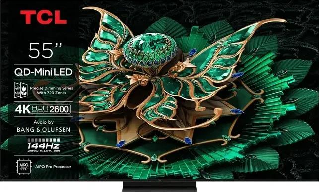 Televízor TCL 55C7K 139,7 cm (55") 4K Ultra HD Smart TV Wi-Fi Metallic 2600 cd/m²