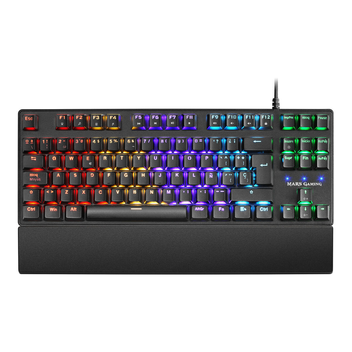 Gaming Tastatur Mars Gaming MKXTKLR Schwarz MKXTKLBES