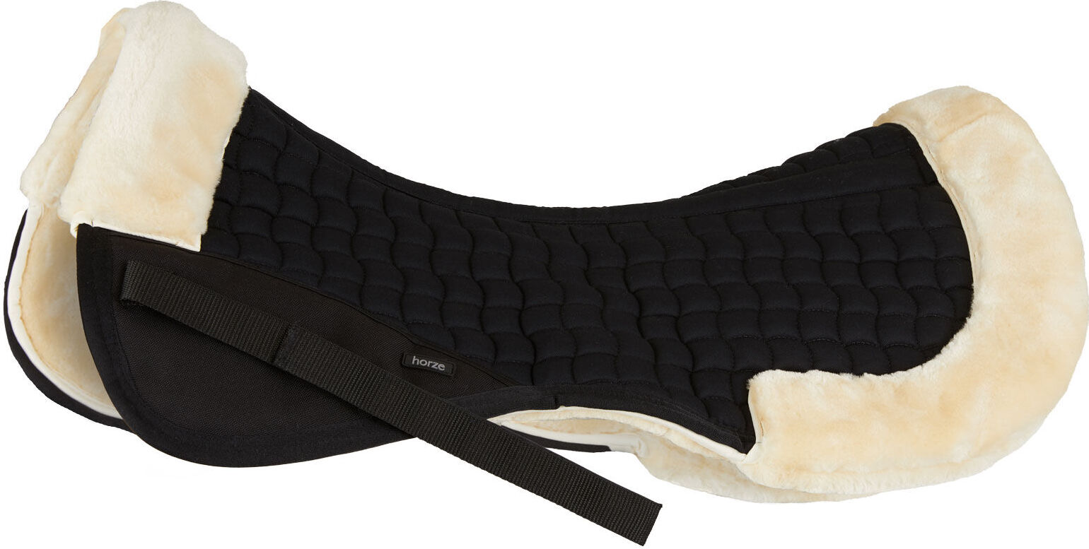 Horze Kunstfell Pad, Schwarz,