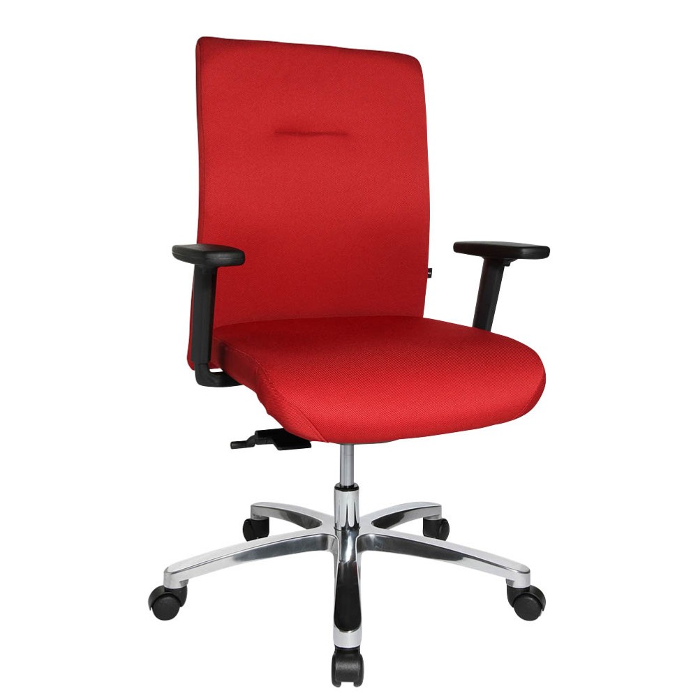 Topstar XXL Bürostuhl Big Star 10, BT190T W51 rot, alu Stoff