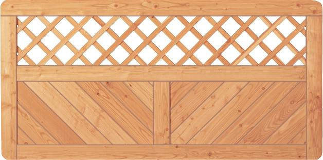 TETZNER & JENTSCH Vorgartenzaun Skagen Rankgitter 180 x 90 cm natur