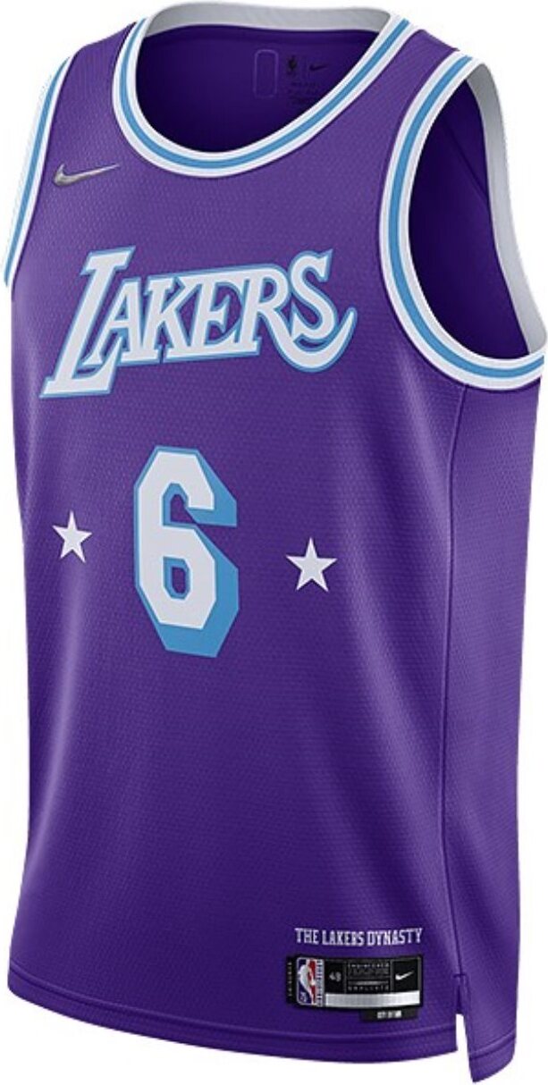 Hemd Nike nba los angeles lakers lebron james city ausgabe 2021 DB4032506