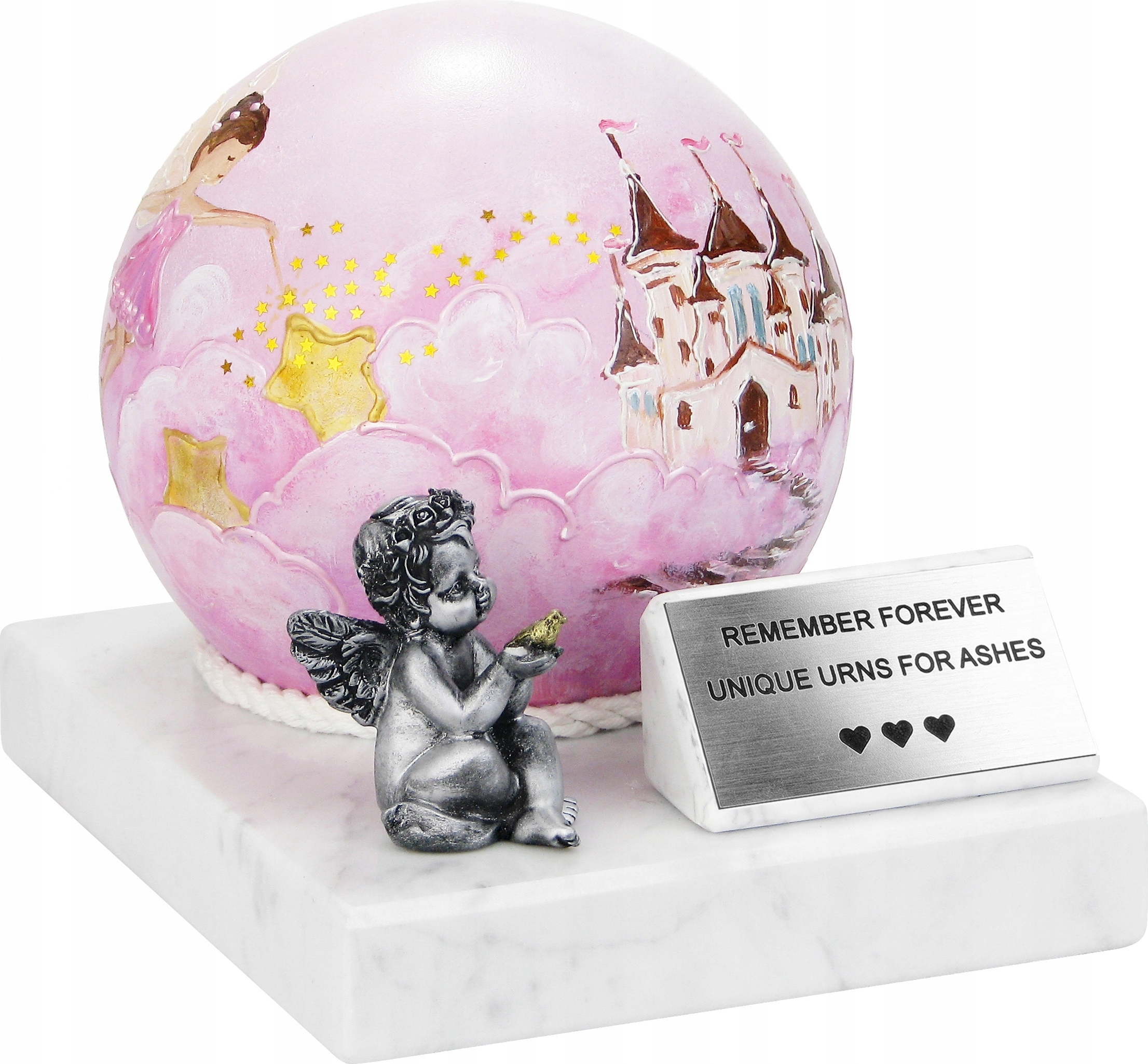 Remember Forever Rosa Urne Für Asche Für Ein Mädchen, Urne Für Ein Kind, Beerdigungsurne