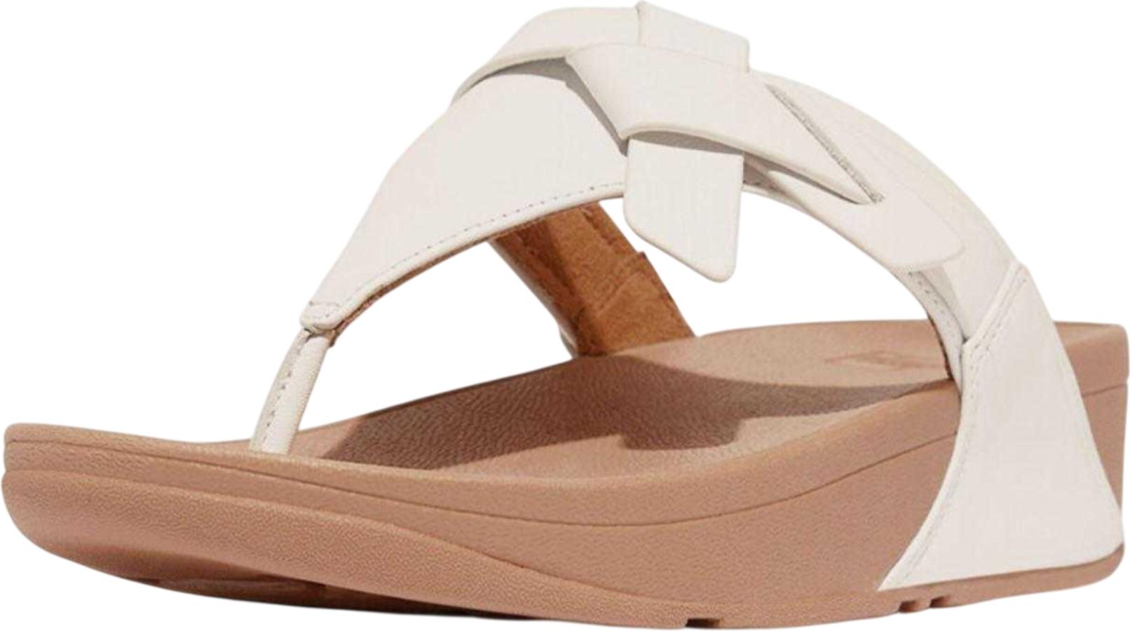 Fit Flop - "Lulu" Verknotet Sandalen für Damen, Leder GT12550 (36 EU) (Weiß) UTGT12550