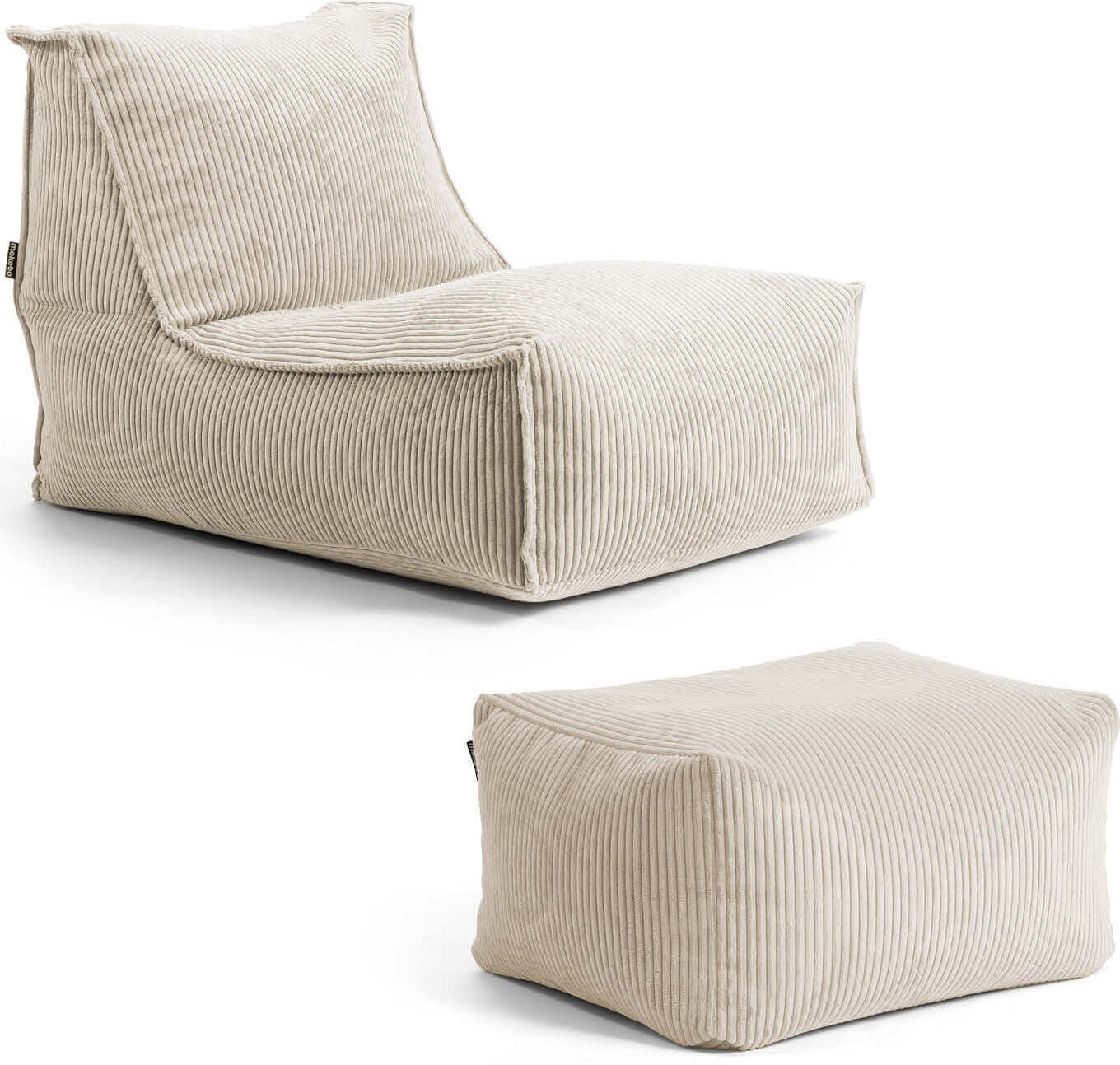 Mokebo Cord Bezug Für XXL Sitzsack – Kuschel-Cover In Salbei, Bis 140x180 Cm, Waschbar