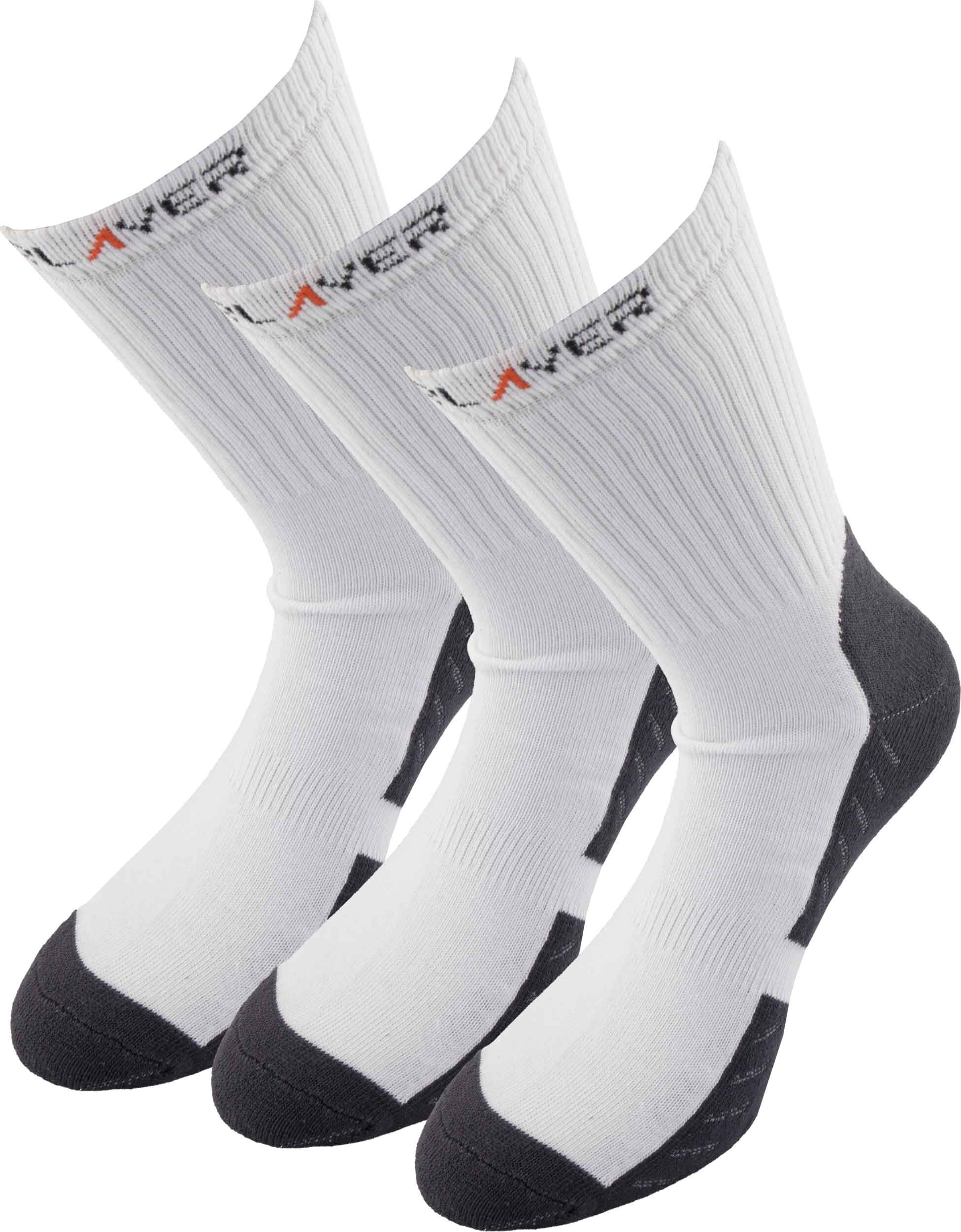 Ponožky Playerlayer 3-Pack Ponožky White Uni 37-39