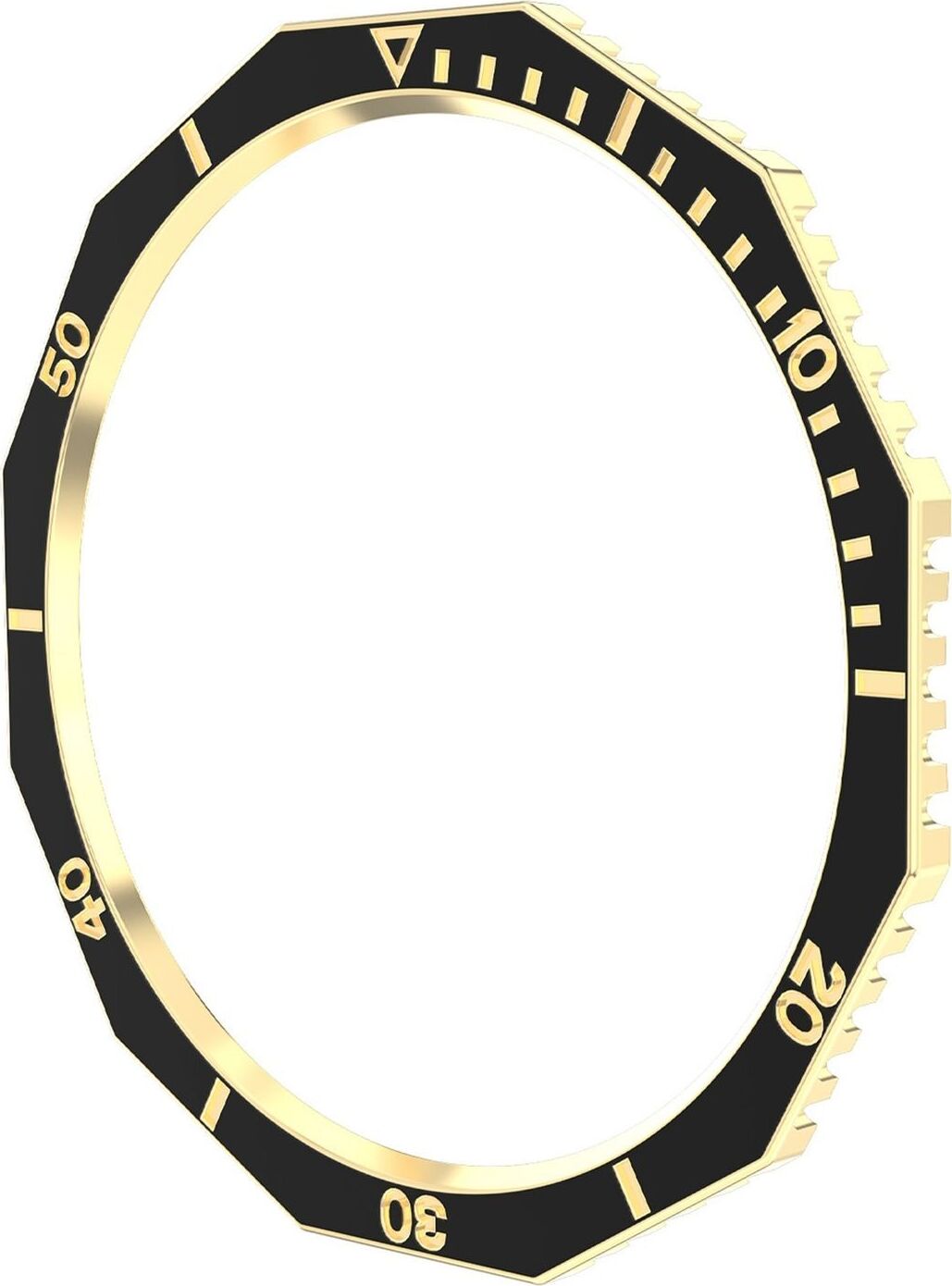 Pre Samsung Galaxy Watch 6 Classic 43mm krúžok s rámčekom Black / Gold