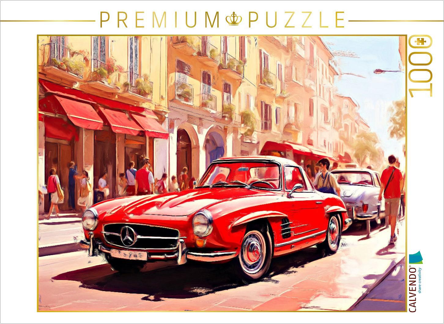 CALVENDO Puzzle Der klassische Mercedes-Benz 190SL gilt heutzutage als Wertanlage. | 1000 Teile Lege-Größe 64x48cm Foto-Puzzle für glückliche Stunden