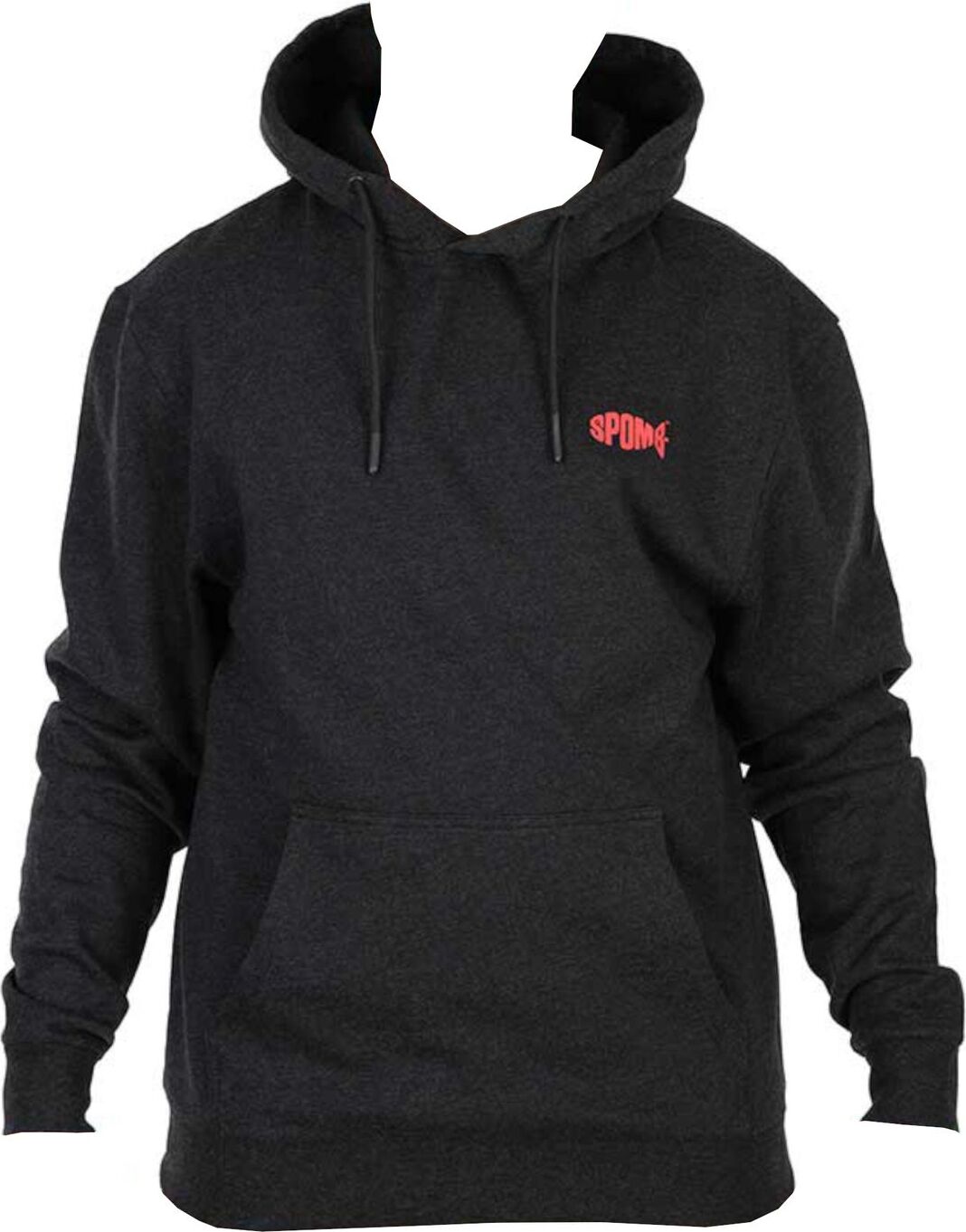 Spomb Black Marl Hoodie Pullover - Angelpullover, Größe:S DCL001