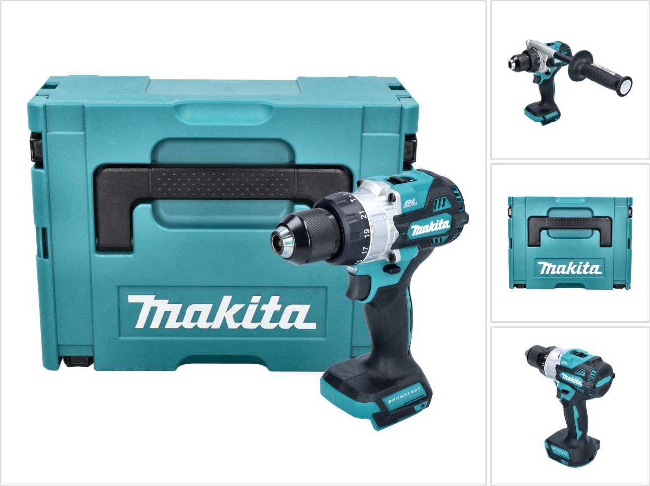 Akumulátorová príklepová vŕtačka Makita DHP 486 ZJ 18 V 130 Nm + Makpac - bez batérie, bez nabíjačky