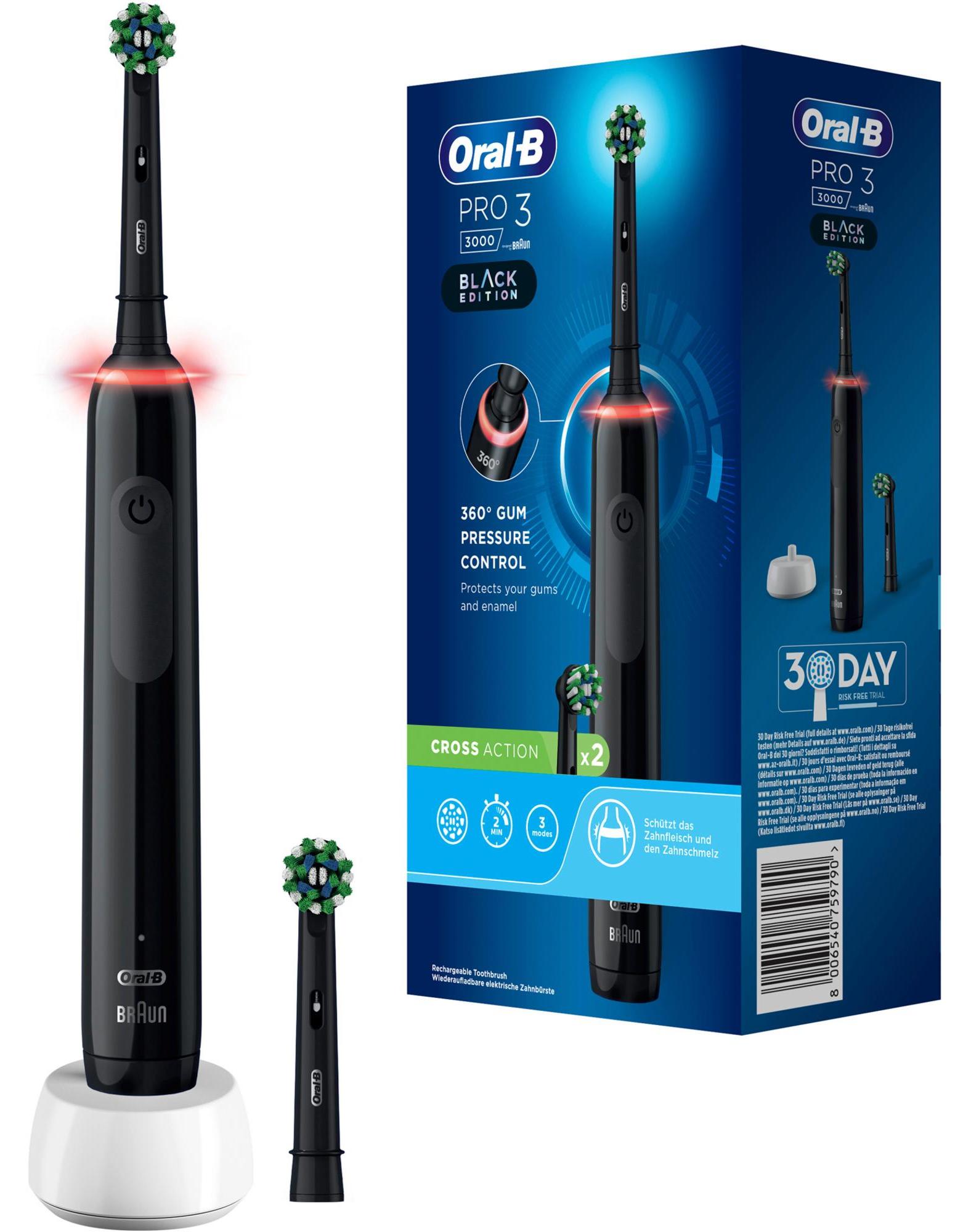 Oral-B Pro 3 3000 Cross Action Black
