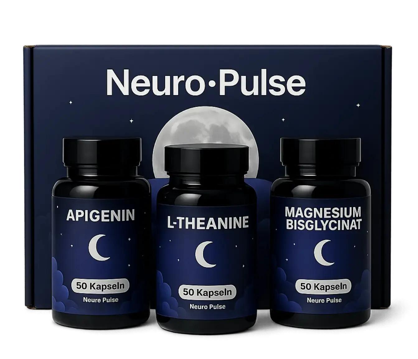 NeuroPulse Schlaf Bundle – L-Theanin, Apigenin & Magnesium für die Abendroutine