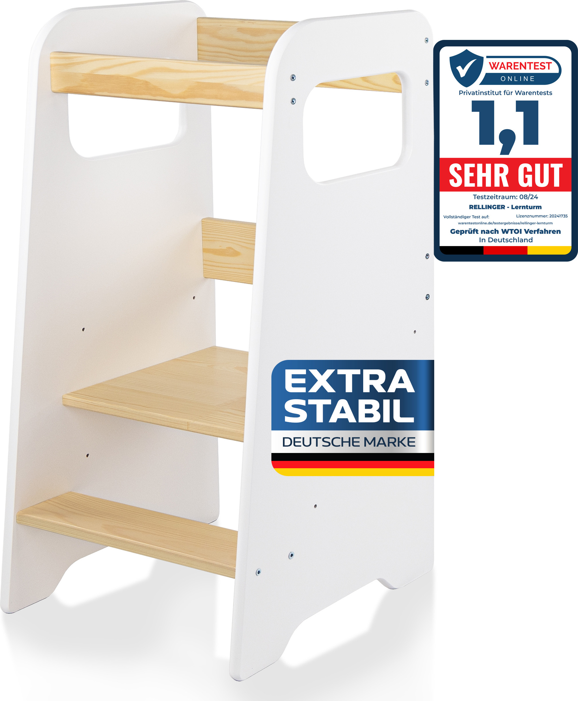 Montessori Lernturm Mit Tafel DENMOSTY Kinder Lernturm Ab 1 Jahr Mit Tafel - 3-fach Höhenverstellbar Montessori Tower Learning Resources