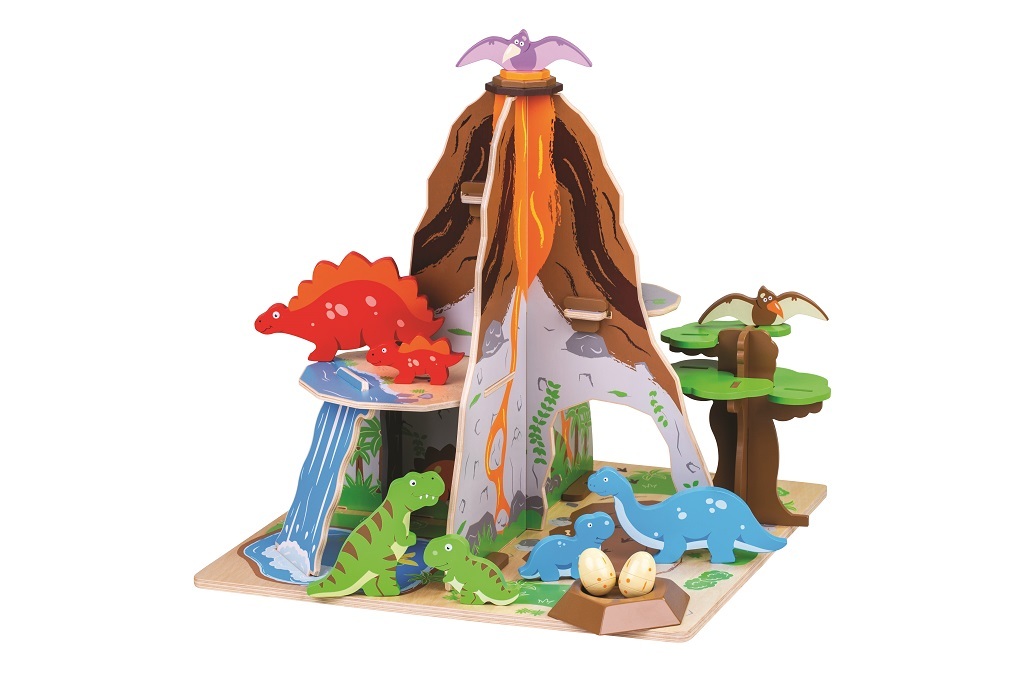 Bigjigs Toys Dinosaurier Insel Dinosaurier Park JT151