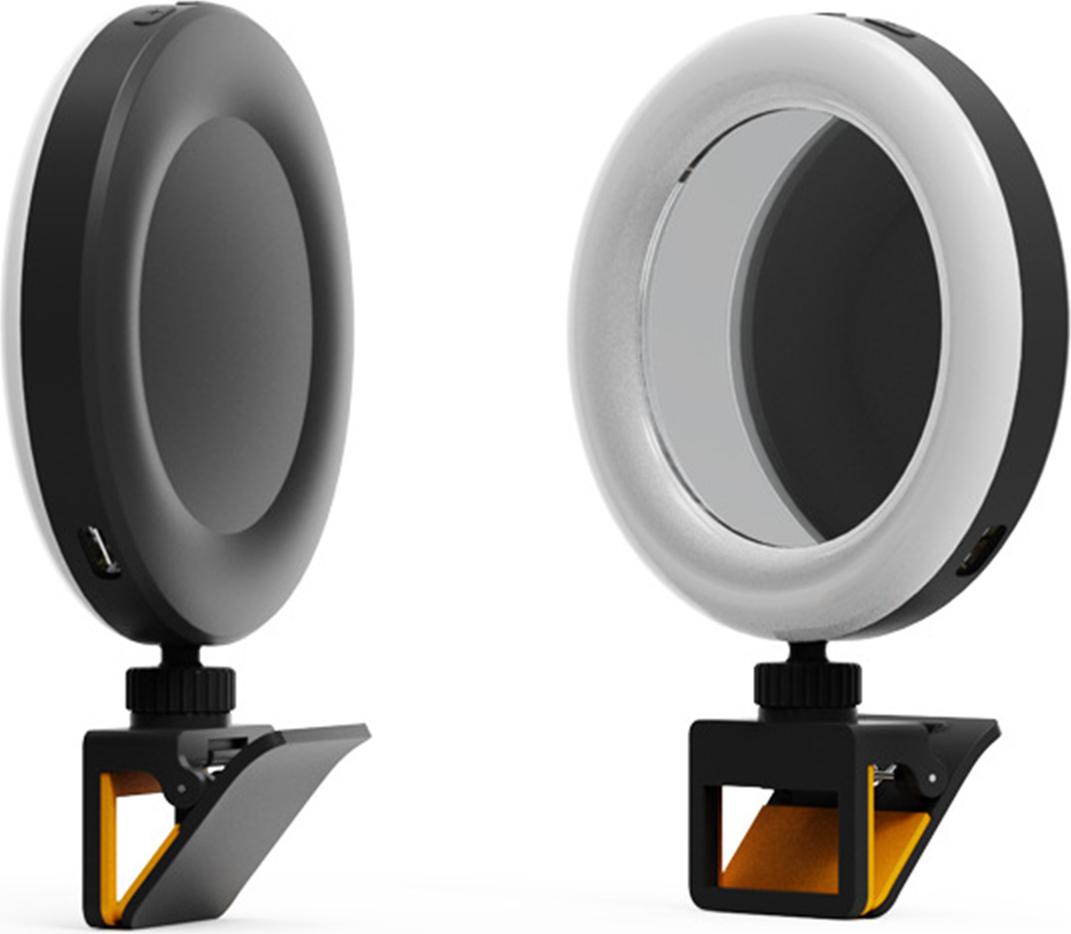 Mobilný telefón Selfie Fill Light Beauty Prenosné svetlo so svorkou Ovládané cez USB 3 farby Zmena teploty / Stmievanie Nastaviteľný jas a nastaviteľný uhol osvetlenia pre notebook PC monitor Video stretnutie Makeup Live Show