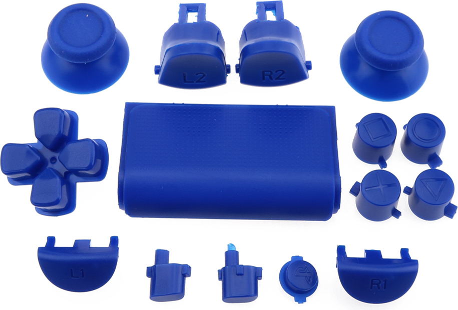 mitcomm Controller Knöpfe Set JDM 040 Tasten Analog Stick Für Sony PS4 PRO / PS4 Slim Blau
