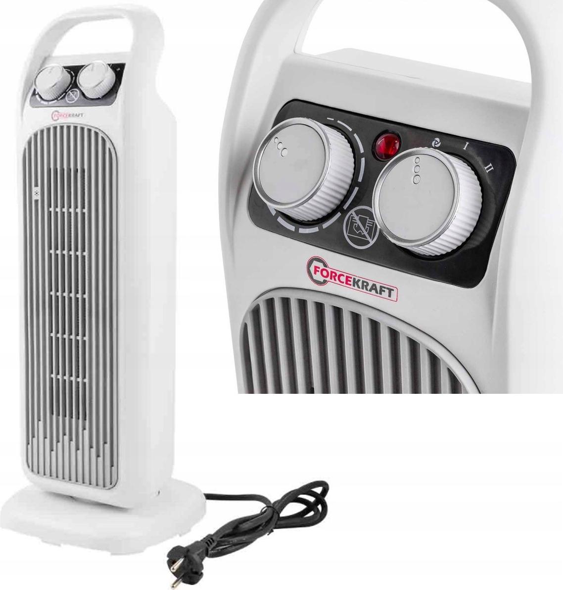 FORSAGE | Elektrický ohrievač s ventilátorom, 2000 W, do spální, elektrické vykurovanie