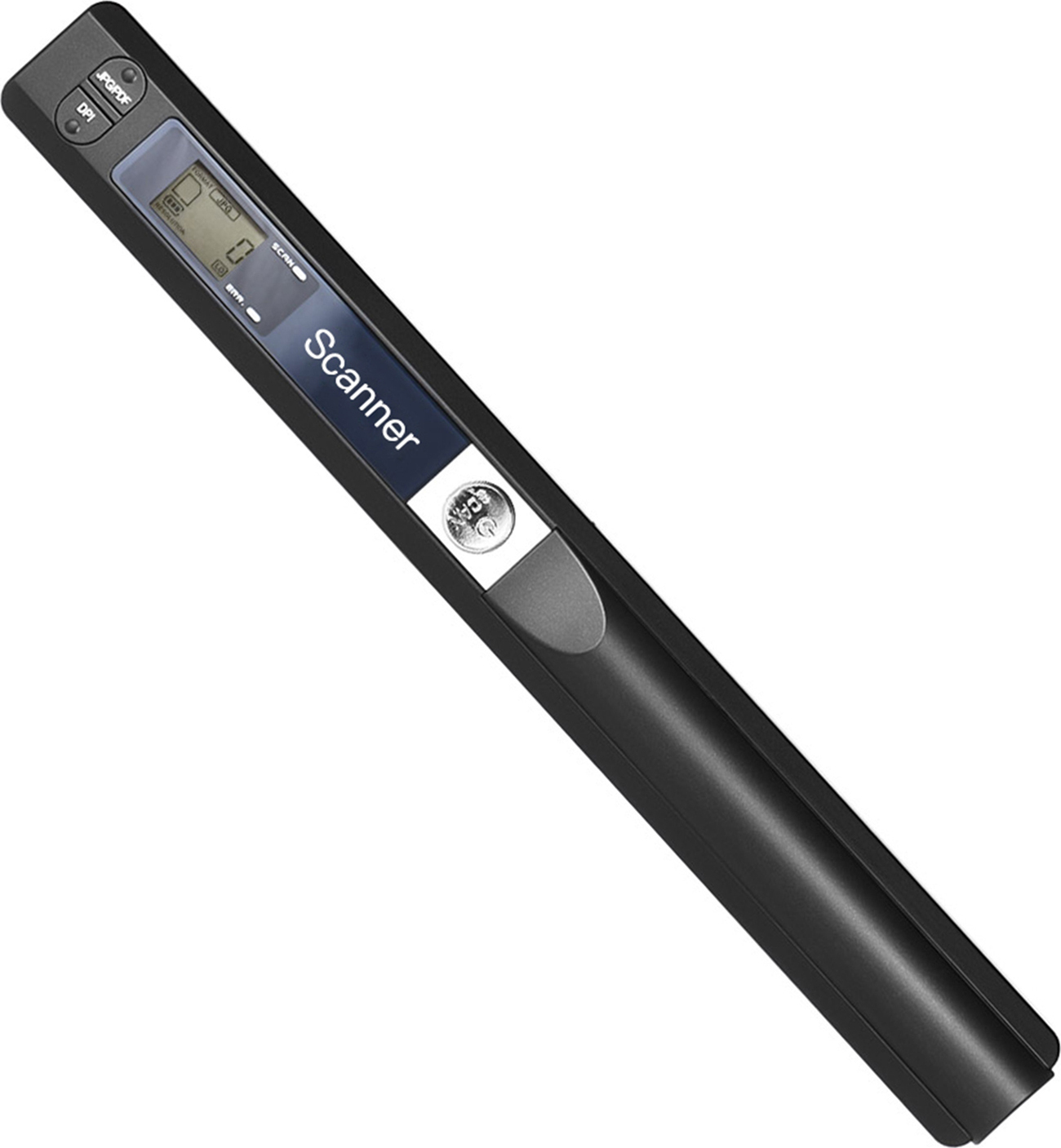 DECDEAL Portable Handheld Wand Wireless Scanner A4 Größe 900DPI JPG / PDF Formate LCD-Display mit Schutztasche für Geschäftsdokument erhält BuchbilderSchwarz