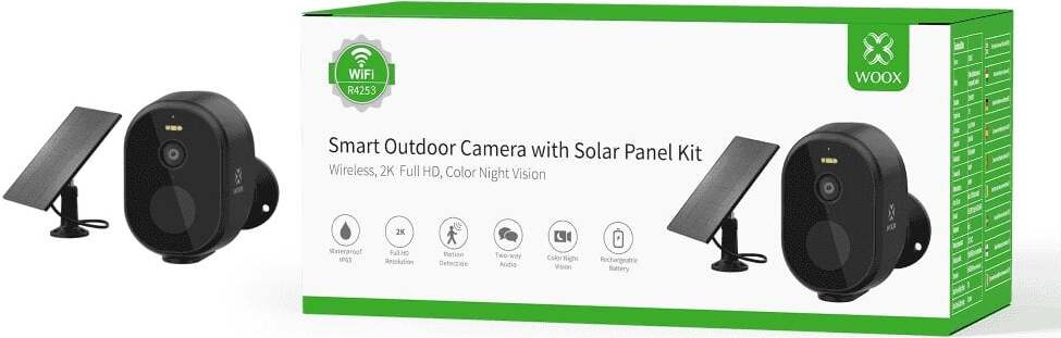 WOOX Outdoor Wireless-Überwachungskamera-Kit R4253 – Komplette drahtlose Sicherheitslösung