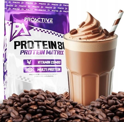 Sonstige ProActive Molkenproteinkonzentrat WPC 80 protein 2,25kg Eiweißpulver Proteinpulver geschmack: Kaffee