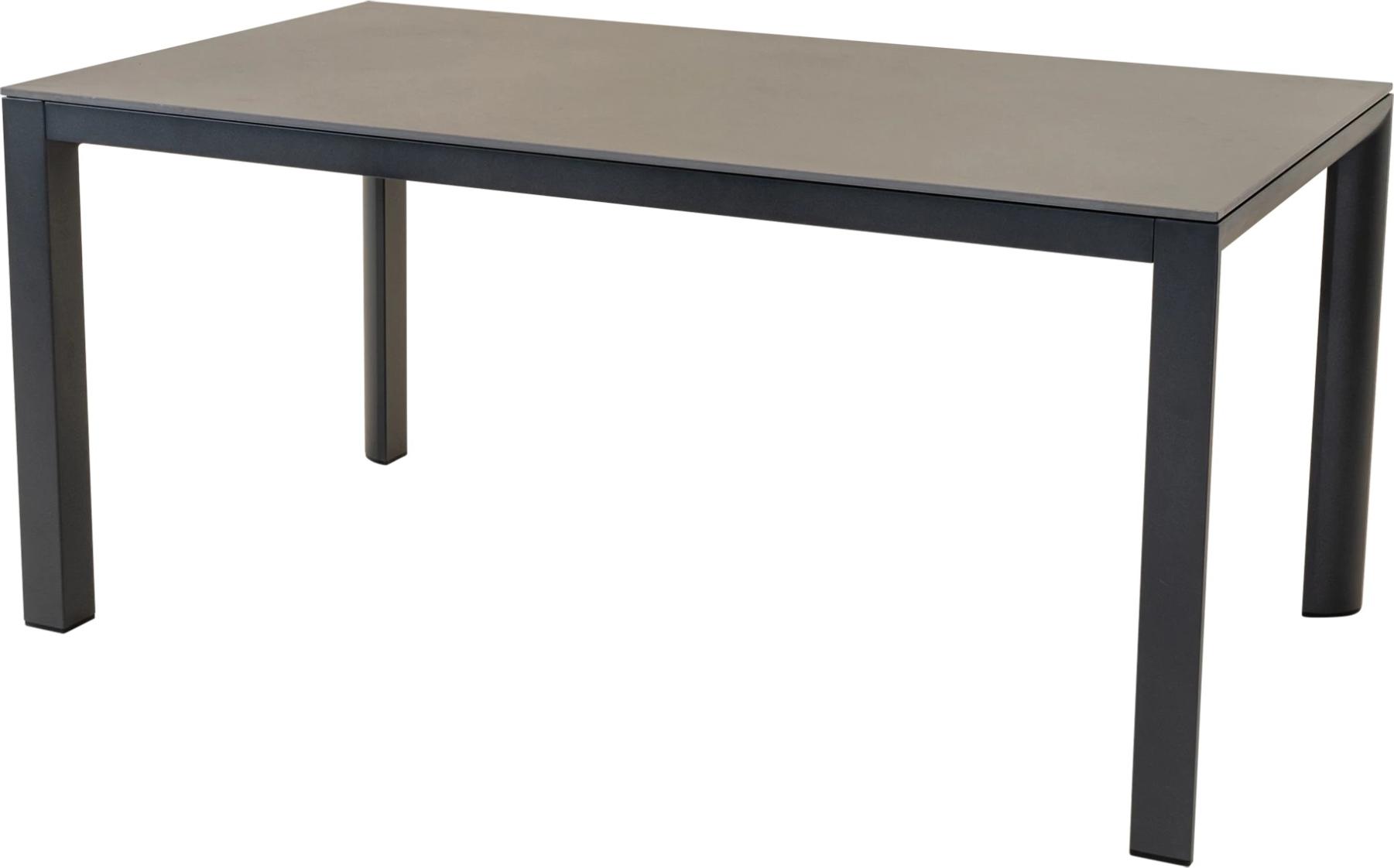 Tisch - 160x90 cm - Aluminium - 11 mm Sinterstein