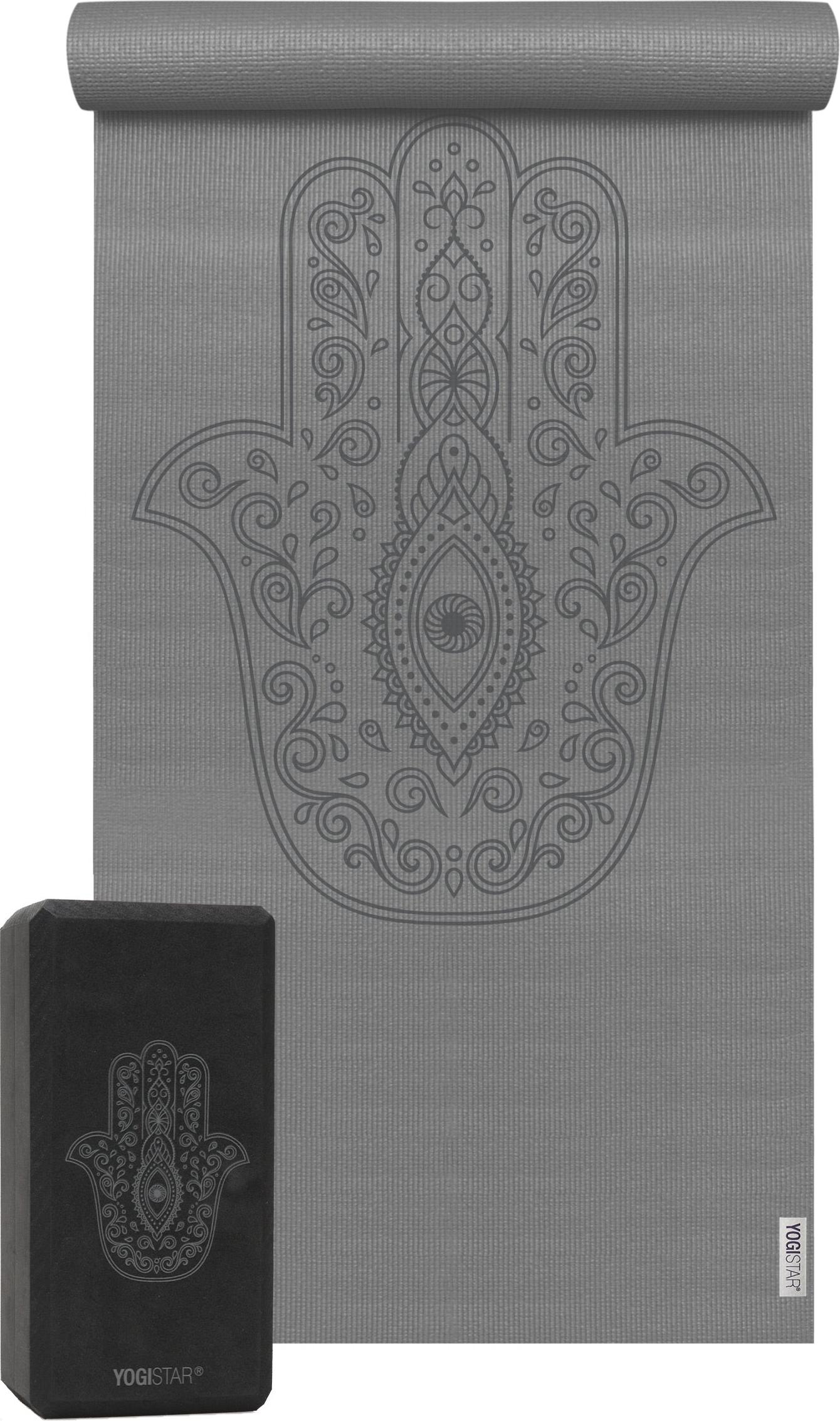 Yogistar Yoga-Set Starter Edition - hand of fatima (Yogamatte + 1 Yogablock) 124572