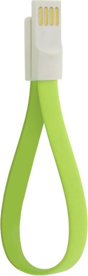 Blautel Daten-Kabel USB auf Micro-USB magnetisch, 20cm Länge, Grün USMFSV