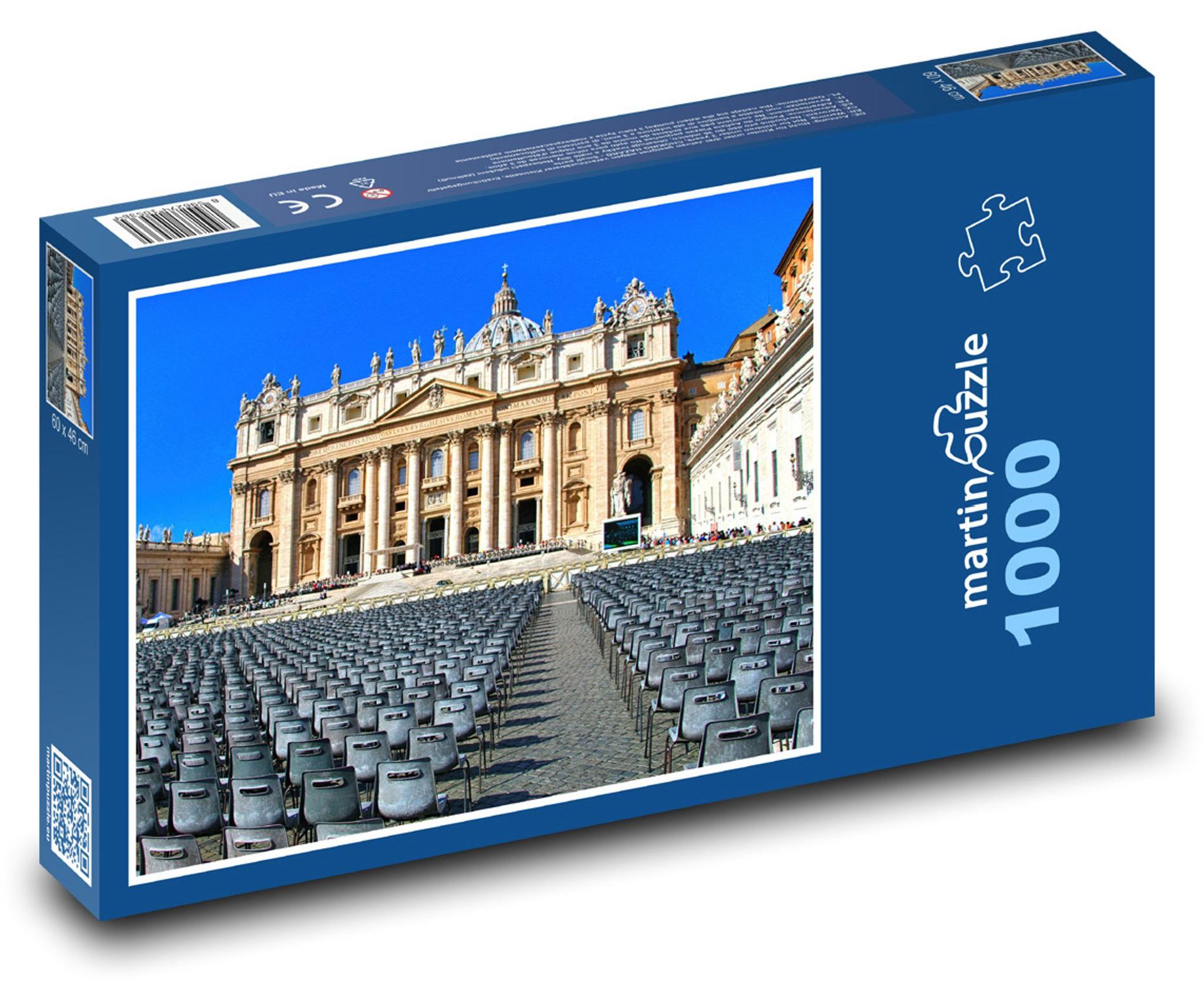 MCprint martinpuzzle - Puzzle 1000 Teile - Petersplatz Vatikanstadt