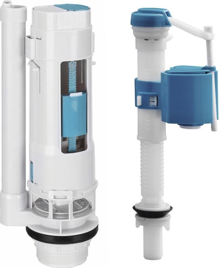 HAK Spülset mit DUAL-Taste 49mm, Bodenfüllung 1/2", Chrom 301.425.0