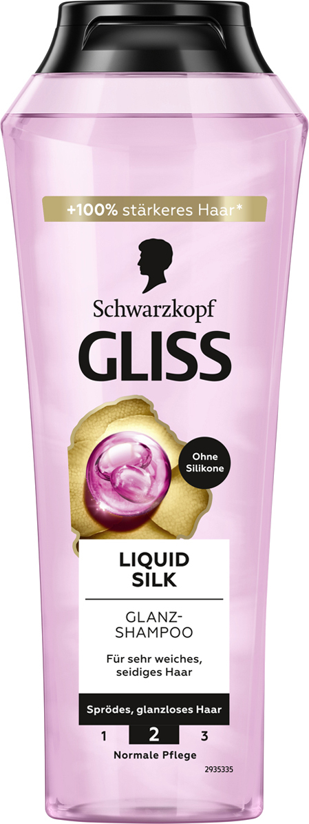 Henkel Gliss Kur Liquid Silk Glanz Shampoo außergewöhnlich weiches Haar 250ml s15606