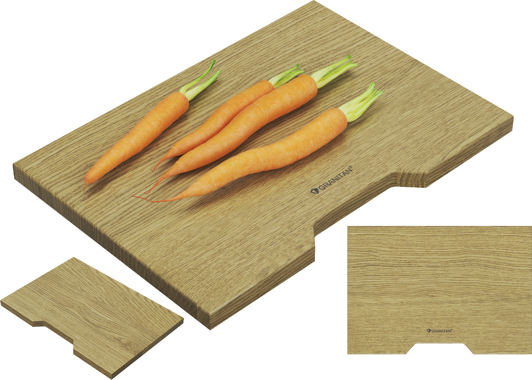 GRANITAN Holzspülbrett für Foxal- und Asti-Spülen FOXAL BOARD