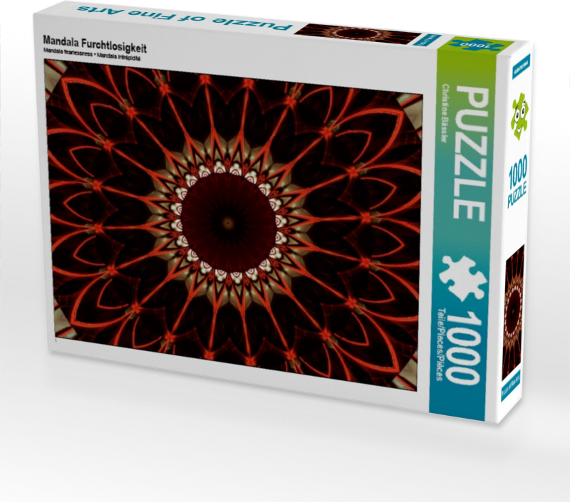 Calvendo Mandala Furchtlosigkeit 1000 Teile Puzzle quer 640x480mm, Bässler Christine; 7424274