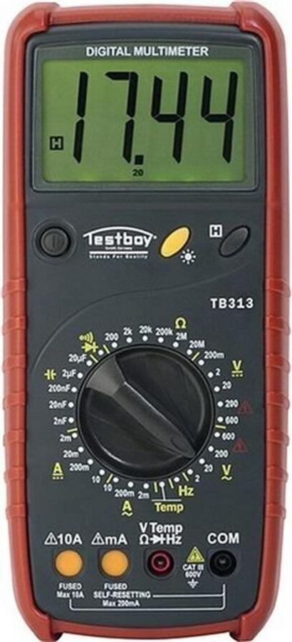 Digitalmultimeter Testboy 313 0-600 V AC,0-600 V DC RMS TESTBOY TB 313
