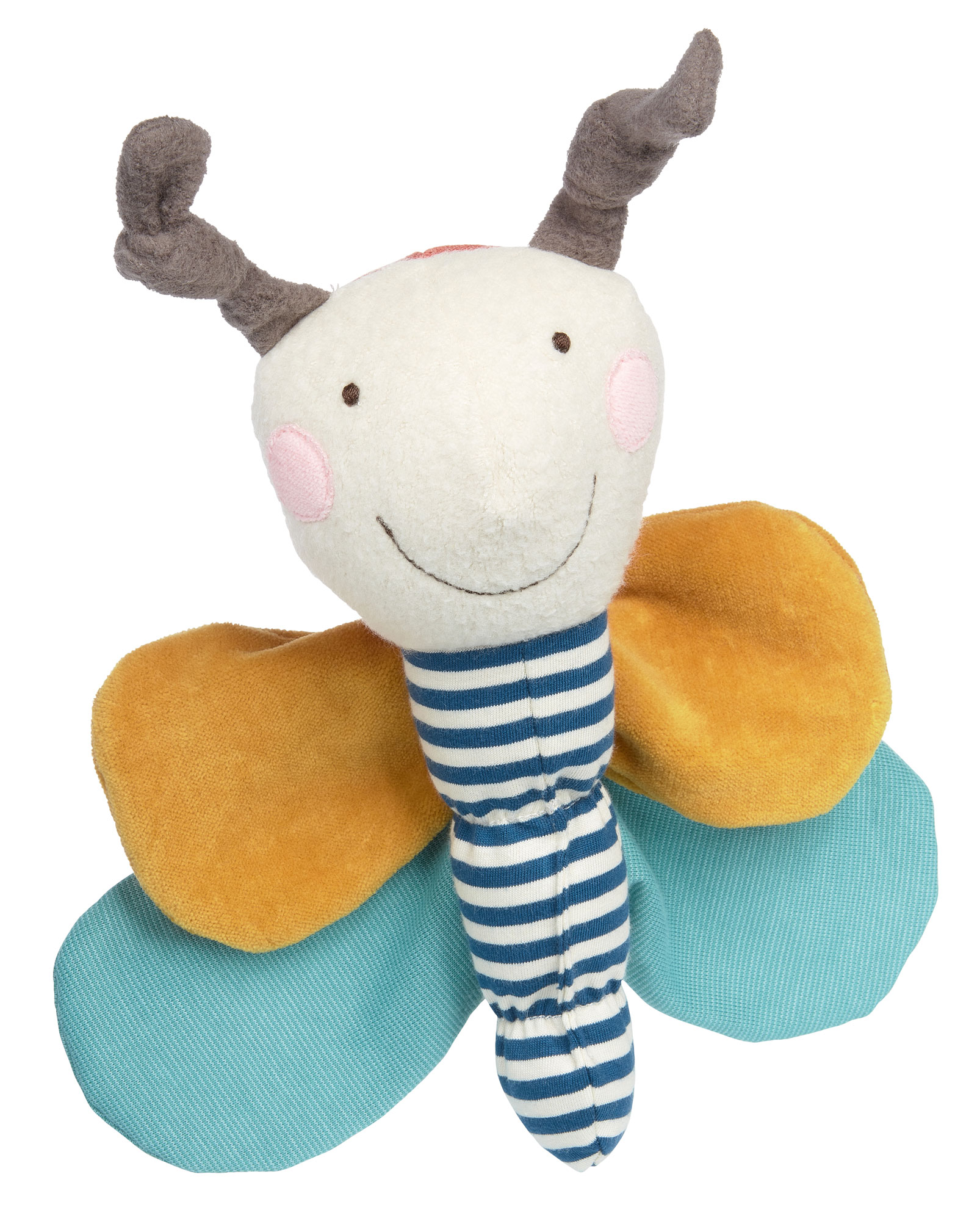 sigikid Aktiv-Schmetterling, Green Collection, Greifling, Rassel, Plüschtier, Greifspielzeug, Spielzeug, Baby, 39560