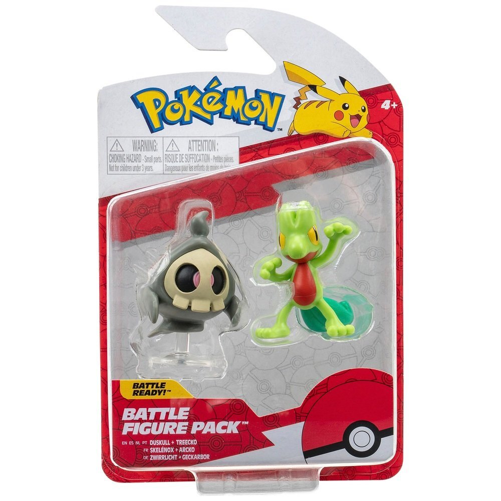 Jazwares Pokémon - Battle Figure Pack - Duskull & Treecko POK38067