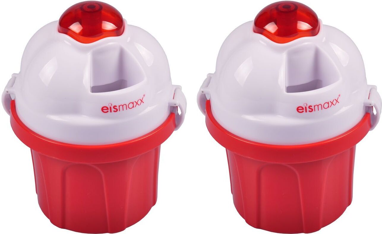 Eismaxx Eismaschine 2er-Set Eisbereiter Eiscreme Speiseeis Stieleis Pudding Eis 01a2a x2