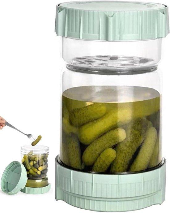 OEM Glasbehälter mit Sieb und Doppelverschluss für Gewürzgurken 2026