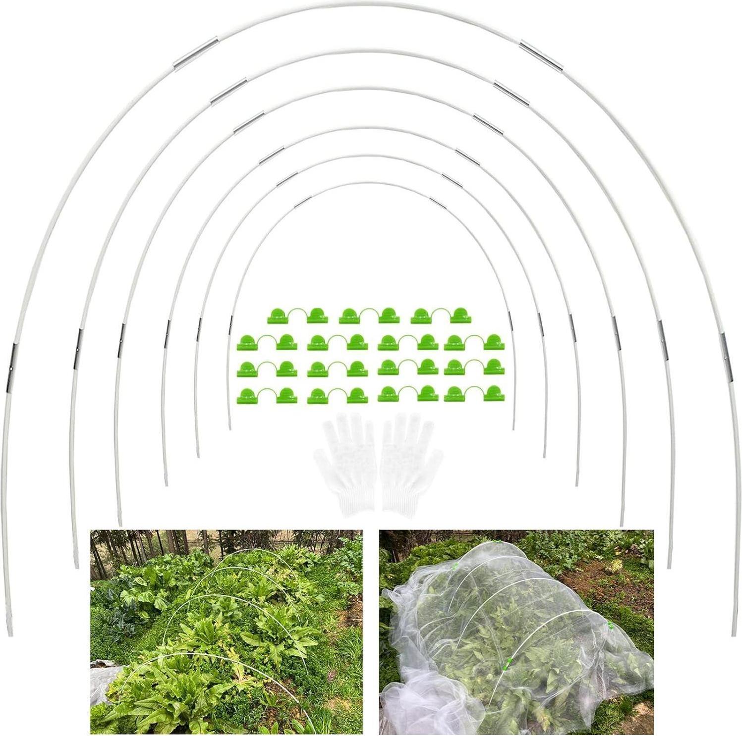 Sonstige Gewächshausreifen Fiberglas 30Pcs, Folientunnel Gartenreifen Rostfrei Biegbar