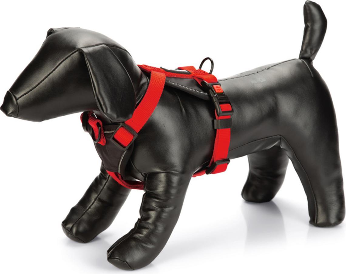 Karlie Art Sportiv Premium Y-Geschirr - Hundegeschirre - Nylon - Rot - 38-48x2 cm 52230711