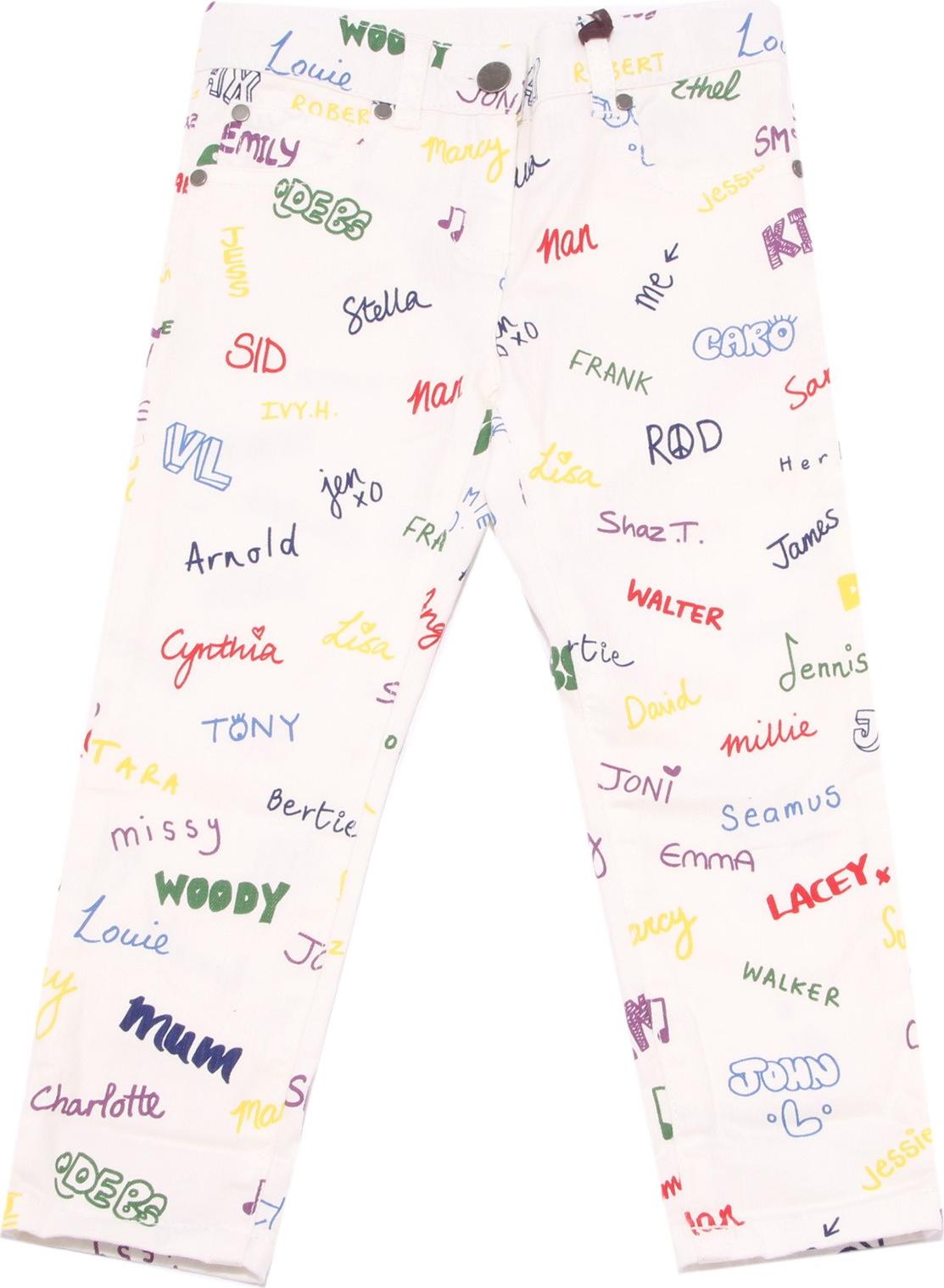 6815W pantalone bimba STELLA McCARTNEY KIDS Mädchen Jeans weiß Hose