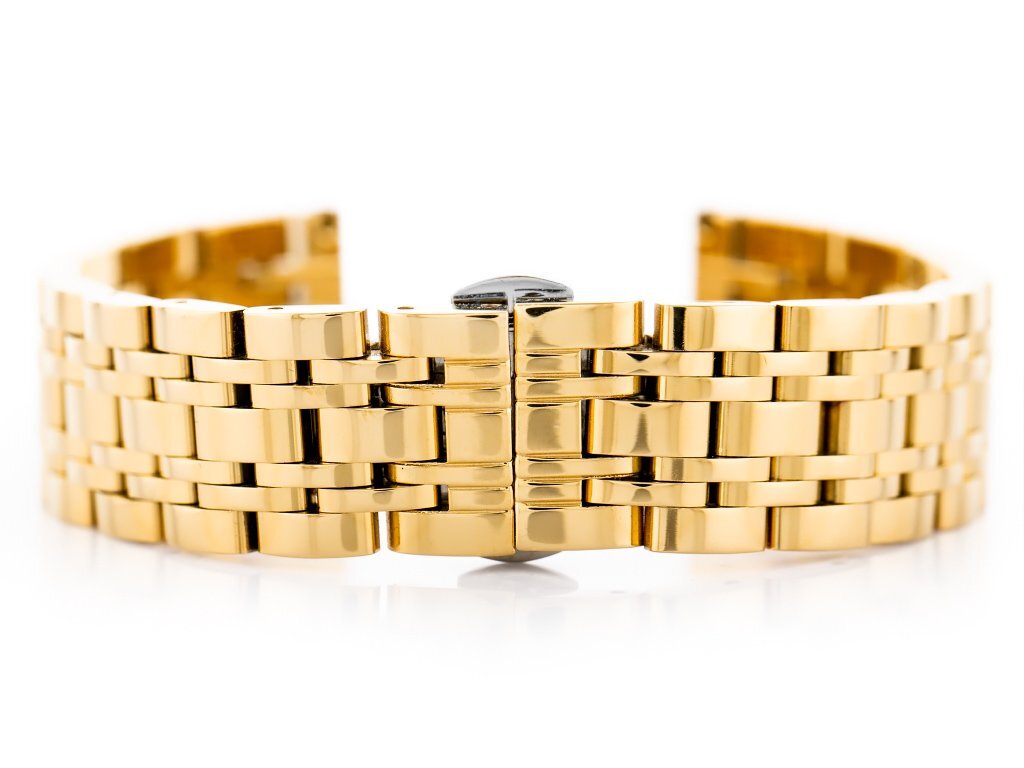 Pacific Modell 5 - Goldenes Goldarmband 22 mm